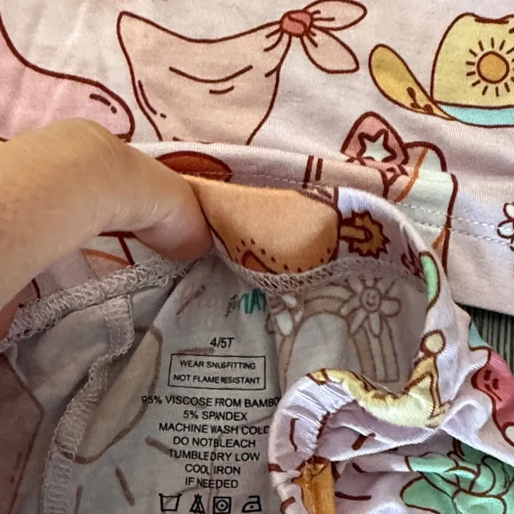 Gigi & Max Western-Cowgirl Print Pajama Set
